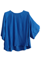 Blusa de manga corta deformable