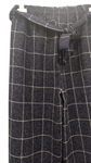 Pantalon de cuadros amplios en raya de corte Palazzo