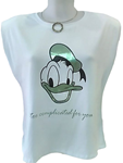 Camiseta Pato Donald, con hombreras
