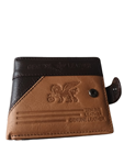 Cartera caballero de piel, tono marrón