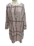 Vestido con cadenas, oversize, ideal tallas grandes