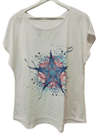 Camiseta Blanca sin mangas con dibujos fantasias