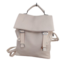 Mochila bolso mujer, con compartimentos, blanco crudo