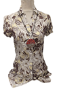 Camisa de manga corta estampada