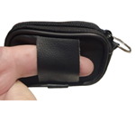 Monedero llavero unisex negro