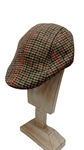 Gorra para hombre de cuadros con visera