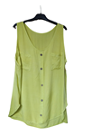 Blusa tirantes amplios, abotonado decorativo, tallas grandes