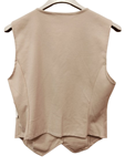 Chaleco para mujer beige, elegante y moderno