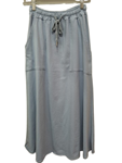 Falda larga de algodon con bolsillos