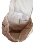 Mochila efecto croché, grande
