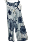 Pantalon palazzo con cinturon cordon  y estampado mandala