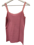 Camiseta lencera de tirantes con puntilla