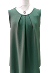 Blusa sin mangas de cuello redondo, evase, tallas grandes