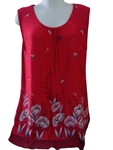 Blusa sin mangas, amplio hasta talla 52