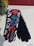 Guantes con dibujos circulares, multicolor