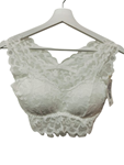 Top lencero calado blanco, estilo vintage