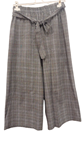 Pantalon Palazzo en tres cuartos con cuadros