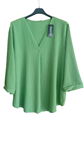 Blusa talla grande cuello de pico