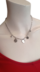 Collar Acero Suerte Amor y Vida