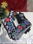 Guantes con dibujos circulares, multicolor