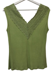 Camiseta de tirante ancho lencera