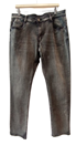 Pantalón tejano para hombre gris, efecto desgastado