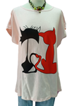 Camisetas de "Pareja de gatos"