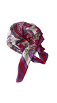 Pañuelo estampado flores y paisley