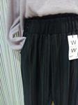 Legging sin forro térmico, gris, efecto rayas