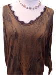 Camiseta estampado inspiración animal print (hasta talla XL)