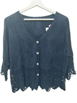 Chaqueta de algodón con bordados, estilo vintage