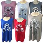 Camisetas sin mangas, flores de flores