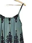 Vestido de tirantes talla grande azul