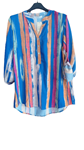 Blusa camisera de manga recogida