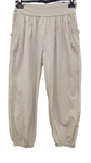 Pantalon bombacho liso de cintura elastica para tallas grandes