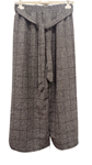 Pantalon de cuadros amplios en raya de corte Palazzo