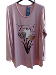 Jersey ablusonado con dibujo de ramillete de corazones