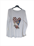 Camiseta de manga larga, 100% algodón, con dibujos