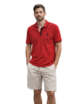 Polo de manga corta con cuello 