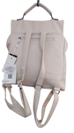 Mochila bolso mujer, con compartimentos, blanco crudo