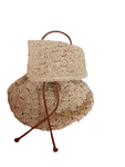 Mochila efecto croché, grande