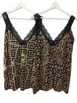 Blusa lencera estampada