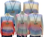 Jersey primavera, colores pastel arcoiris