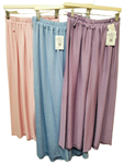 Pantalon palazzo en colores lisos