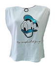 Camiseta Pato Donald, con hombreras