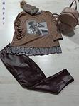 Pantalones polipiel leggings, tallas hasta 3XL