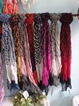 Pashmina con lunares, bicolor, primaveral