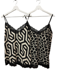 Lencera con puntillas y estampados