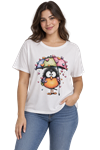 Camiseta de talla grande con dibujos