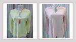 Camiseta lisa rosa con originales mangas amplias